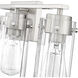 Serena 4 Light 30.5 inch Brushed Nickel Vanity Light Wall Light